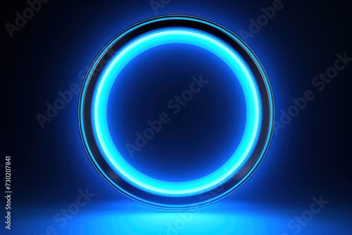 white background with neon blue glowing 