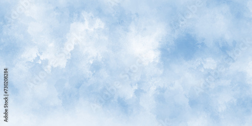 Watercolor illustration art marble painting abstract blue color texture, Hand painted abstract soft sky blue watercolor sky and clouds, Stain artistic vector used as being an element, design and card.