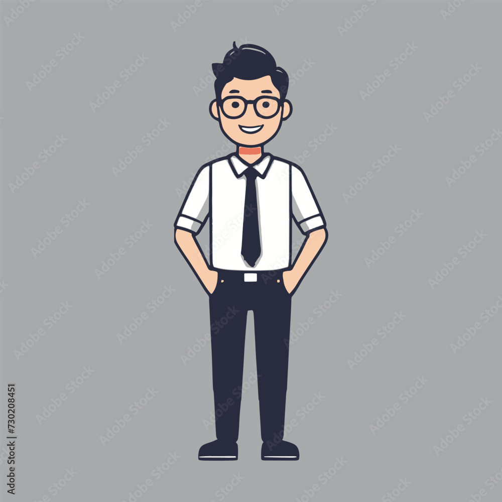 vector of happy employee achieve the goal vector of happy employee achieve the goal