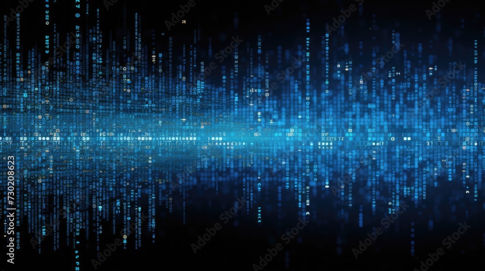 Dark Blue Background With Numerous Dots Dark Blue Background With Numerous Dots