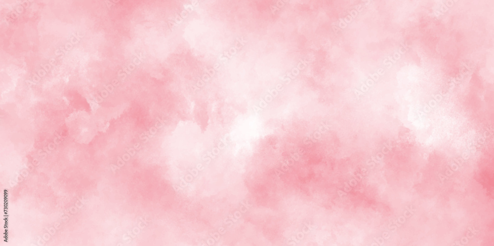 abstract fringe and bleed paint drips and drops pink watercolor background texture, pink watercolor background hand-drawn with cloudy strokes of brushes.	