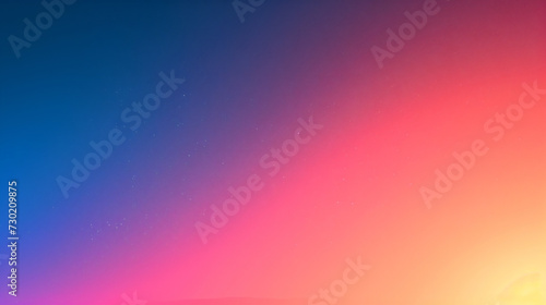 Gradient background from light blue to pink.