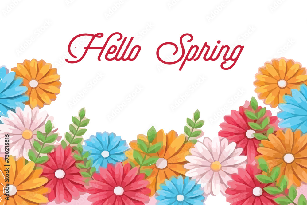 It's Spring Time. Beautiful flowers on a colorful background.
It's Spring Time. Beautiful flowers on a colorful background.