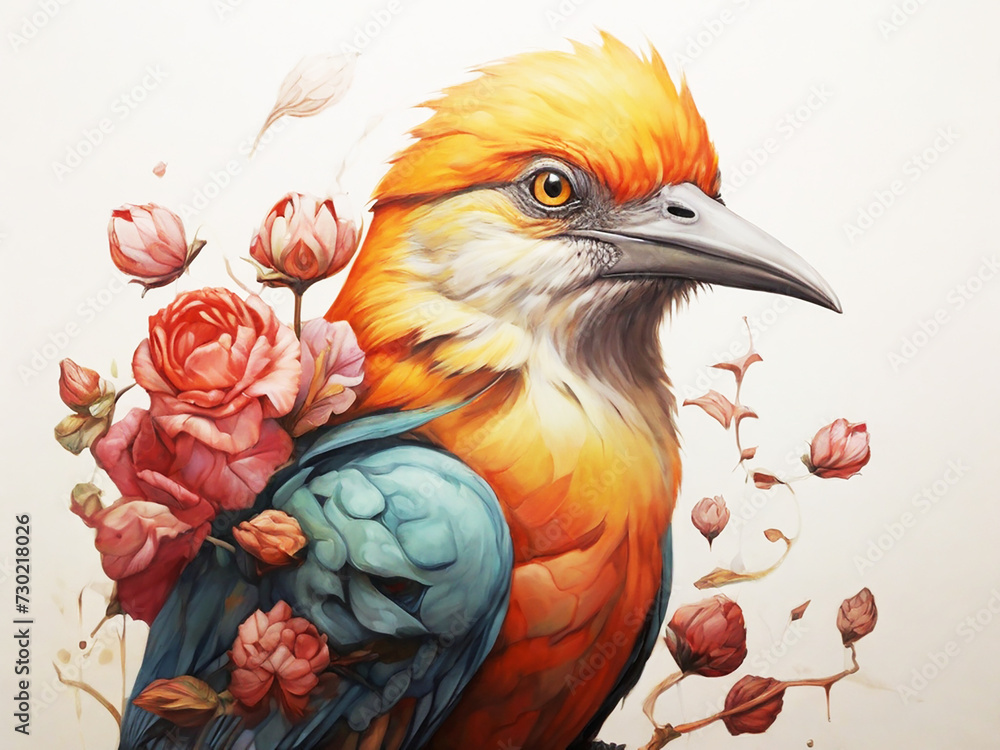 Beautiful birds Ai generate 