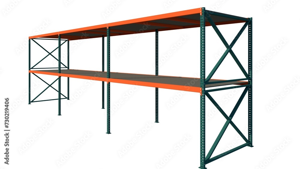 3D Rendering Illustration of Metal Shelf-Structure Exterior 3D Rendering Illustration of Metal Shelf-Structure Exterior