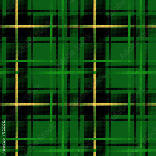 Green tartan plaid seamless pattern