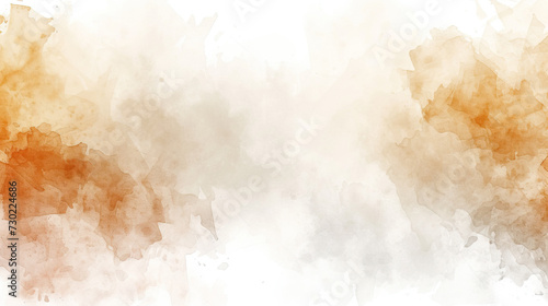 greeting or invitation cards with watercolor texture with abstract washes and blended color splashes on the white paper background, copy space, 16:9 © Mahnoor
