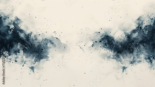  watercolor texture with abstract washes and blended color splashes on the white paper background, copy space, 16:9