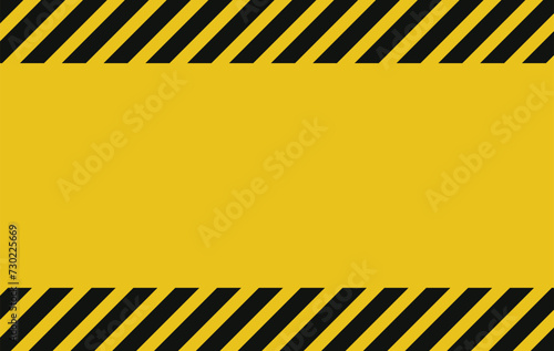 warning sign yellow background vector template