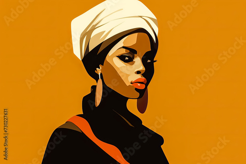 an iconic African woman logo