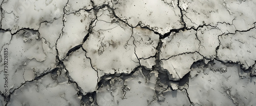 a close up image of a concrete wall with cracks in photo