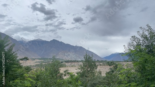 landscape with clouds