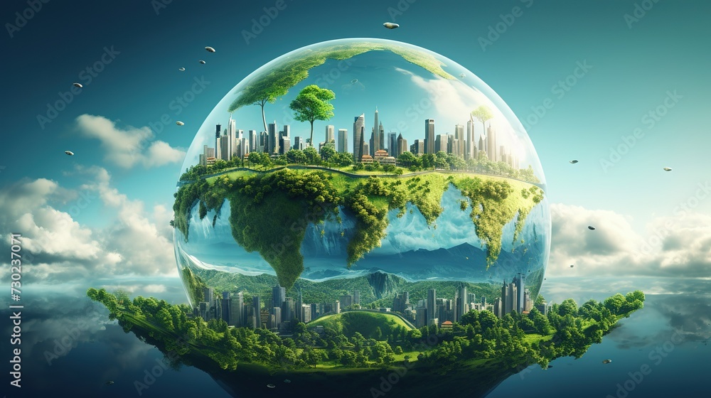 New Year 2024 green tourism concept and save our planet and earth environment. World water day New Year 2024 green tourism concept and save our planet and earth environment. World water day