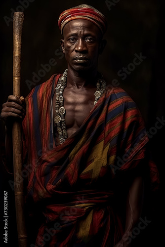 Africa with studio tribal portraiture