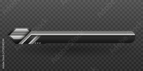 Metallic Black Lower Third Banner for Video Broadcast Presentations Screen Title Headlines
