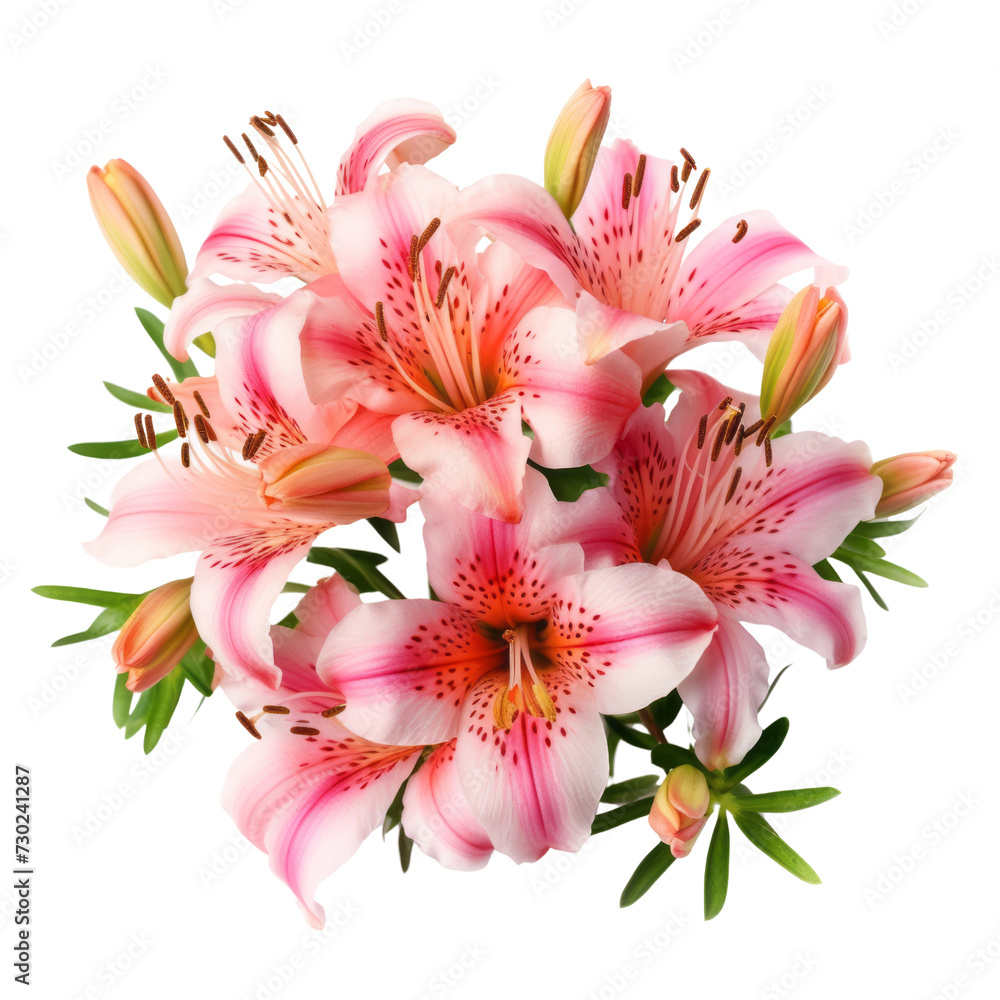 Fototapeta premium flower - Carnation Pink.Alstroemeria: Friendship and mutual support