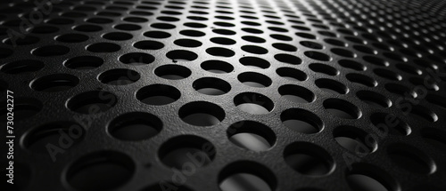 Close-up of Perforated Metal Texture