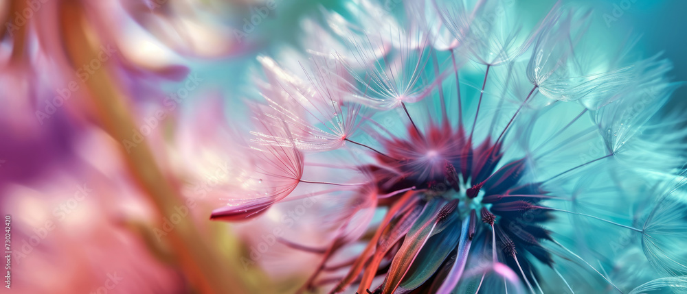 Obraz premium Close Up of a Dandelion With Blurry Background