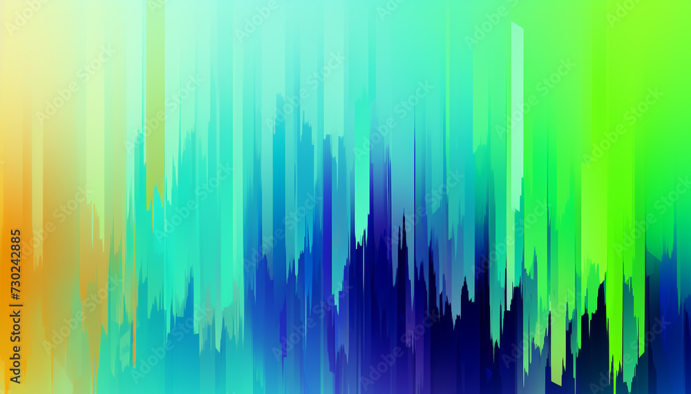 Futuristic digitally generated image vibrant rainbow wave pattern decoration generated by AI