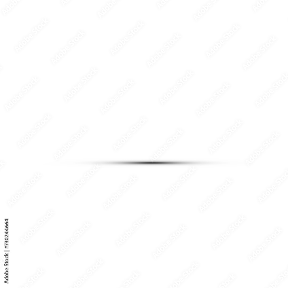 Shadow strips, realistic round overlay effect isolated on transparent background. Gradient shadow with soft edges. Black paper shades, dividers graphic design elements, 3d PNG illustration shadow 