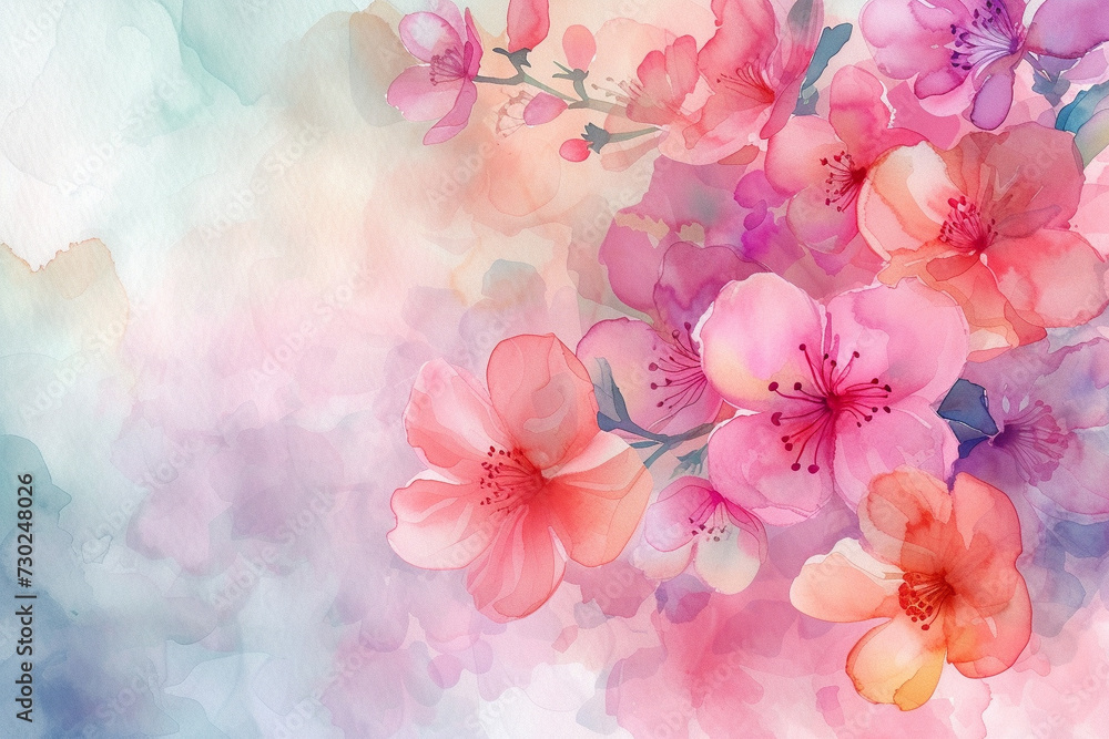 pink flowers background