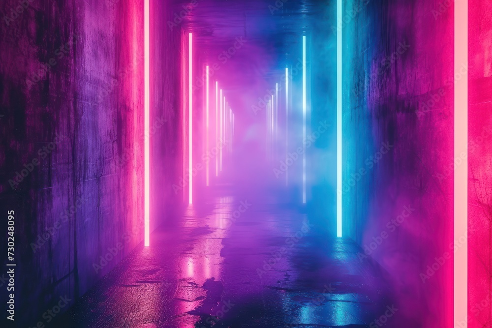 Neon Light Leaks Background with Bright Colors and Glowing Effects for a Futuristic Cyberpunk Vibe Neon Light Leaks Background with Bright Colors and Glowing Effects for a Futuristic Cyberpunk Vibe