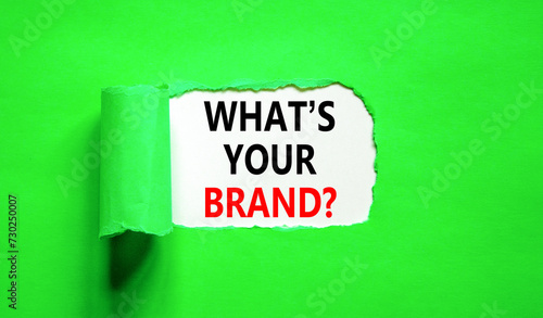 Branding and what is your brand symbol. Concept words What is your brand on beautiful white paper. Beautiful green paper background. Business branding what is your brand concept. Copy space.