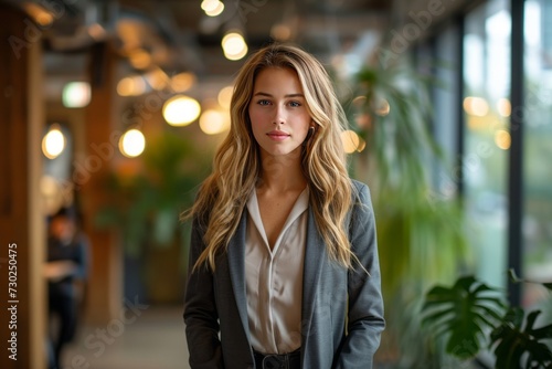 Corporate Business Photography of a Fashion-Forward Business Woman Balancing Style and Professionalism, Generative AI