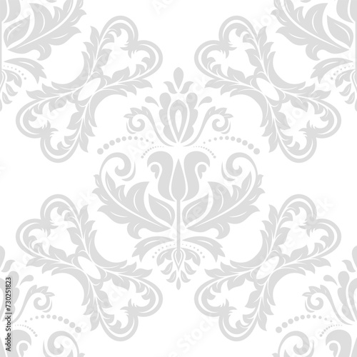 Orient vector classic light pattern. Seamless abstract background with vintage elements. Orient pattern. Ornament for wallpaper
