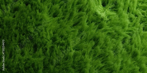 Green plush carpet