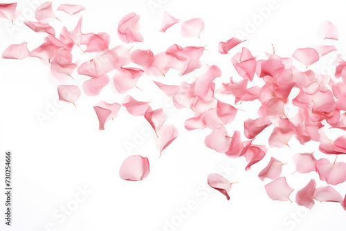 flower petals flowing in the air   generative ai