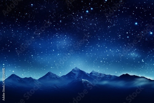 Starry night sky background with the Milky Way stretching across