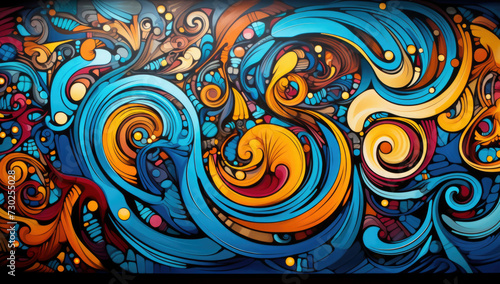 Closeup of colorful teal, pink and yellow urban wall texture. Modern pattern for wallpaper design. Creative modern urban city background
