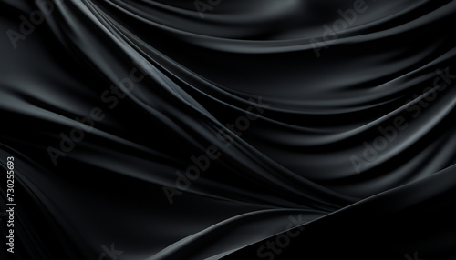 Smooth satin waves create an elegant backdrop of luxury generated by AI