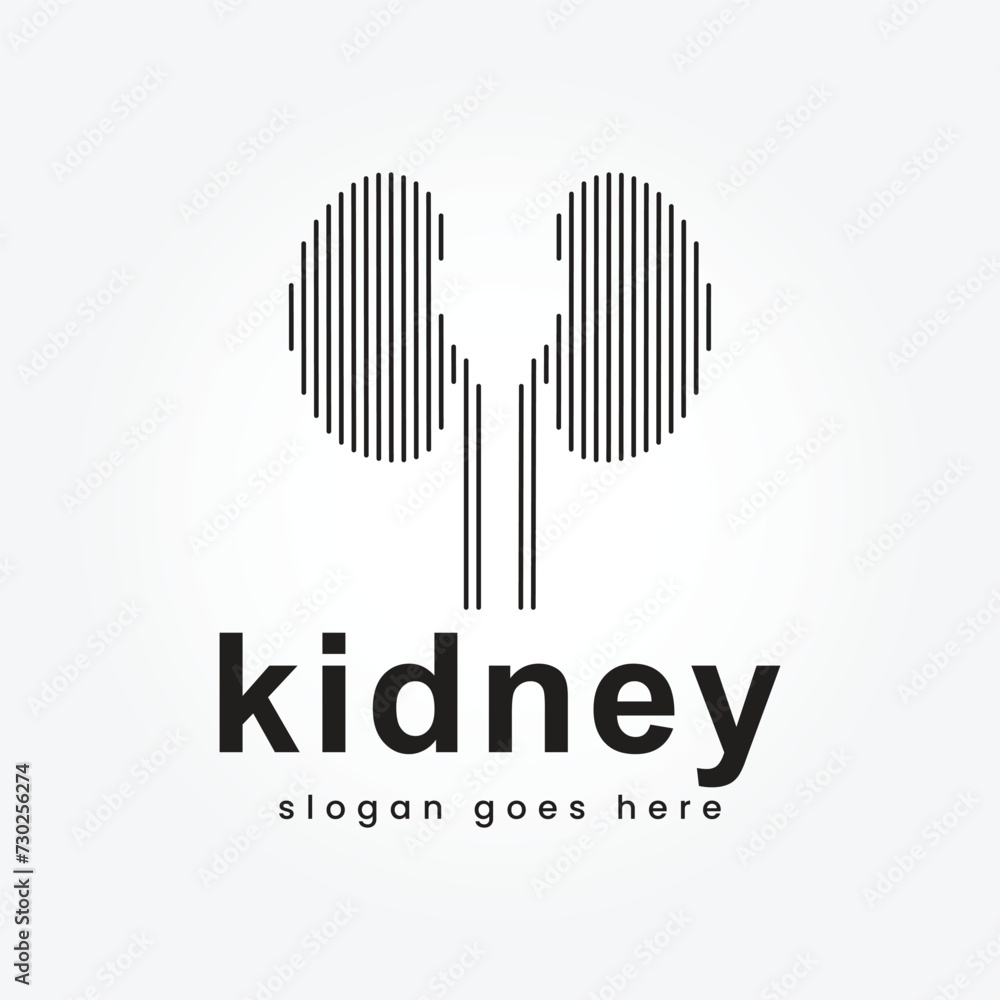 Kidney line art logo designs concept vector, Kidney Care logo symbol template Kidney line art logo designs concept vector, Kidney Care logo symbol template
