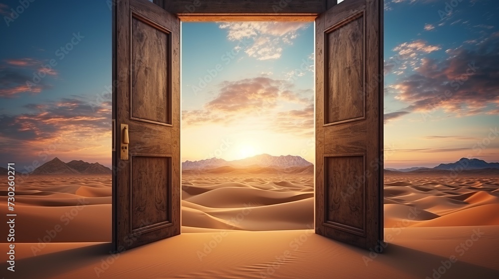 open door shows the way to new world open door shows the way to new world