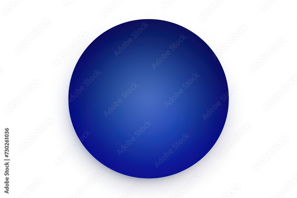 Indigo round circle isolated on white background