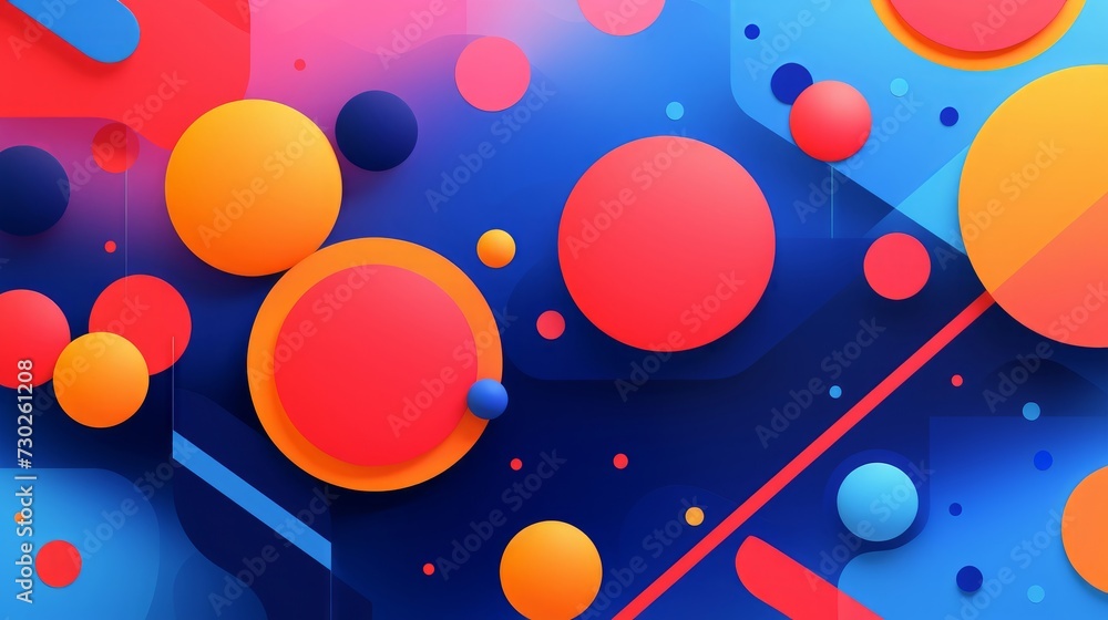 Colorful background with vibrant geometric shapes and patterns, perfect for adding a dynamic touch to digital projects Colorful background with vibrant geometric shapes and patterns, perfect for adding a dynamic touch to digital projects