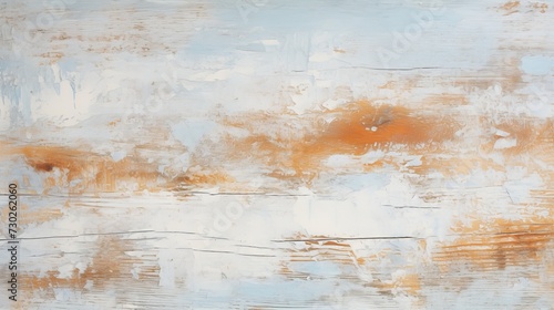 Fototapeta Naklejka Na Ścianę i Meble -  Texture of an old, scratched and rusty grunge concrete and metal structure with paint