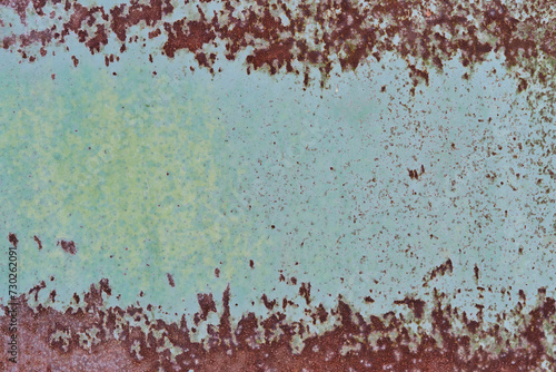 Background of old rusty painted metal.