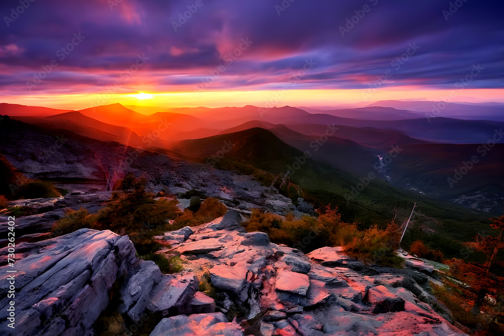 Obraz premium Radiant Light Flares: A Stunning Visual Spectacle