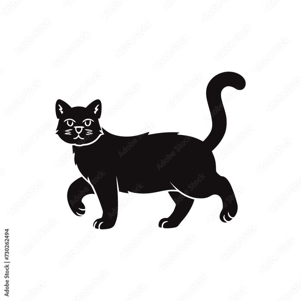 Persian cat vector silhouette Persian cat vector silhouette