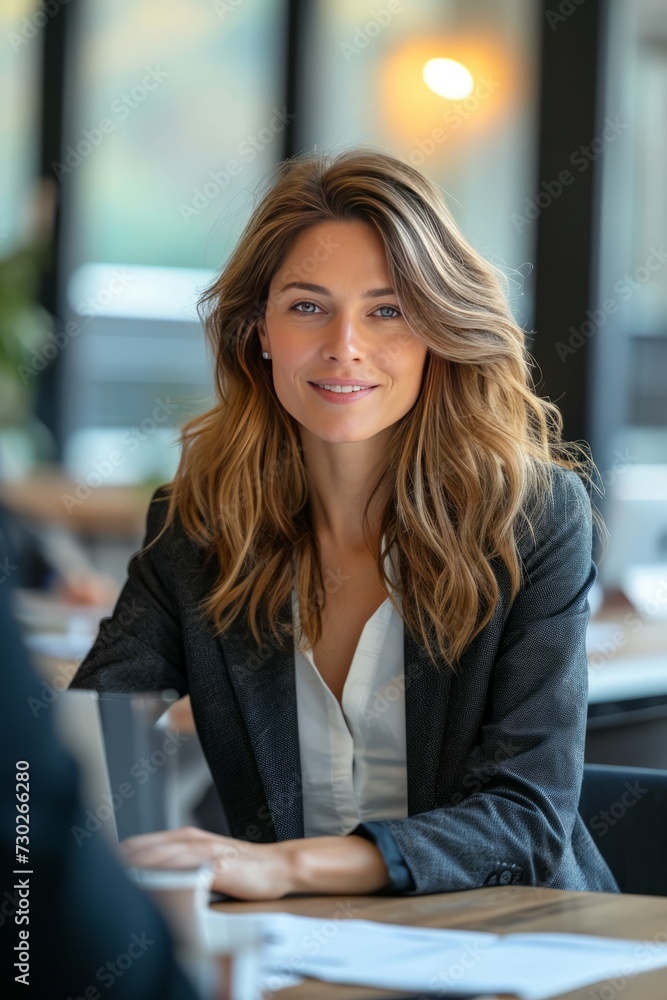Corporate Business Photography of a Charismatic Business Woman Influencing the Corporate Landscape, Generative AI Corporate Business Photography of a Charismatic Business Woman Influencing the Corporate Landscape, Generative AI