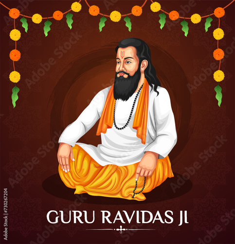 Guru ravidas jayanti poster design template