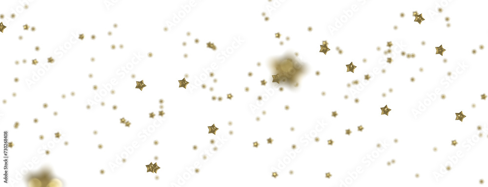 Astral Downpour: 3D Illustration Brings a Shower of Gold Stars Astral Downpour: 3D Illustration Brings a Shower of Gold Stars