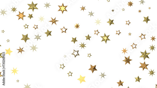 Twinkling Yuletide Skies: Breathtaking 3D Illustration of Falling Christmas Starlights © vegefox.com