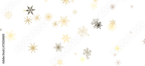 Gentle Snow Drift  Mind-Blowing 3D Illustration of Falling Holiday Snowflakes