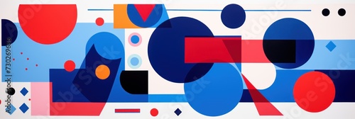 A Sapphire poster featuring various abstract design elements, in the style of pop art 