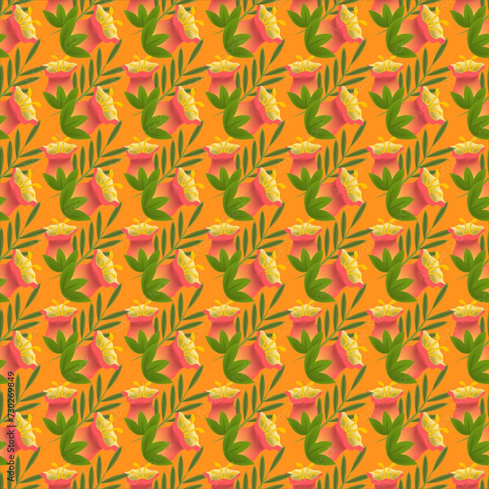 Free vector spring flowers pattern design . Free vector spring flowers pattern design .