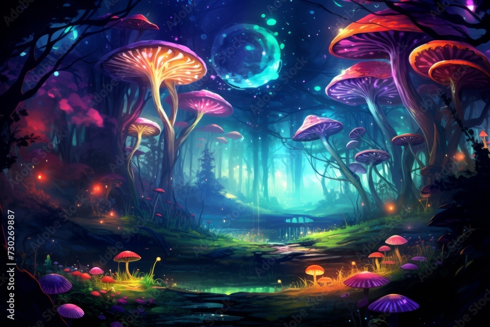 Obraz premium Whimsical and creative colorful backgrounds perfect for adding a touch of magic